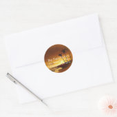 Retouradreslabels :: Sunset Tropics/Tropical Ronde Sticker (Envelop)
