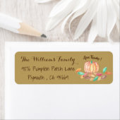 Retouradreslabels Thanksgiving Etiket (Insitu)