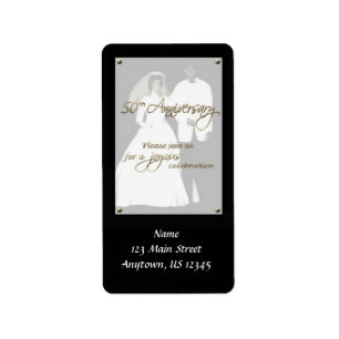 Retouradreslabels van 50e Jubileum Etiket