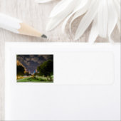 Retouradreslabels van Chicago Night Sky Etiket (Insitu)