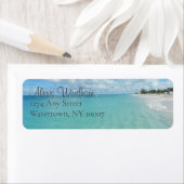 Retouradreslabels van Grace Bay Beach Etiket (Insitu)