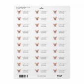 Retouradreslabels van pakket etiket (Full Sheet)