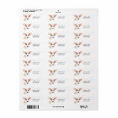 Retouradreslabels van pakket etiket (Full Sheet)