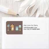 Retouradreslabels van Pet Sitter Etiket (Insitu)