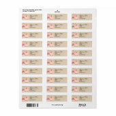 Retouradreslabels voor cupcake bakkerij etiket (Full Sheet)