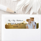 Retouradreslabels voor foto's | Bruiloft Bliss Des Etiket (Insitu)