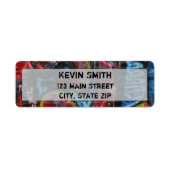 Retouradreslabels voor graffiti etiket (Voorkant)