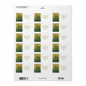 Retouradreslabels voor groene tarwe etiket (Full Sheet)