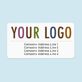 Retouradreslabels voor grote bedrijven met eigen l etiket