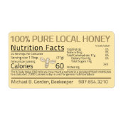 Retouradreslabels voor honing Nutrition Little Bee Etiket (Voorkant)