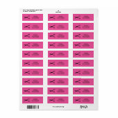 Retouradreslabels voor kapper etiket (Full Sheet)