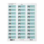 Retouradreslabels voor katten etiket (Full Sheet)