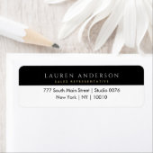 retouradreslabels voor makelaars in onroerend goed etiket (Insitu)