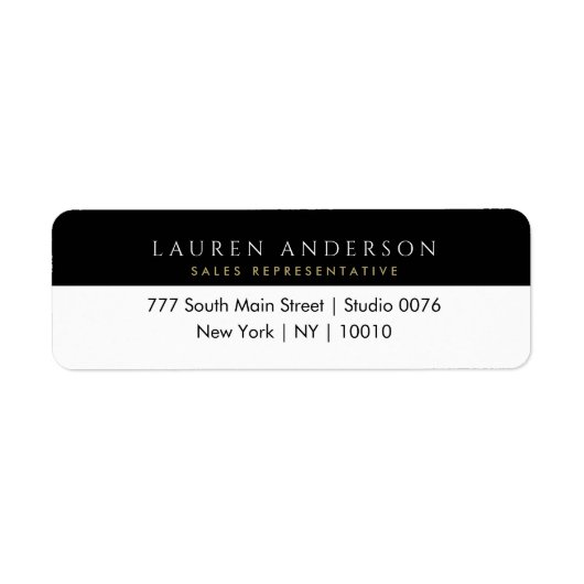 retouradreslabels voor makelaars in onroerend goed etiket (Voorkant)