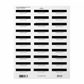 retouradreslabels voor makelaars in onroerend goed etiket (Full Sheet)