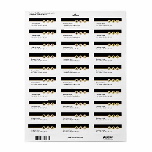 Retouradreslabels voor medisch thema etiket (Full Sheet)
