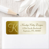 Retouradreslabels voor metaalgoud etiket (Insitu)