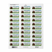  retouradreslabels voor paarden etiket (Full Sheet)