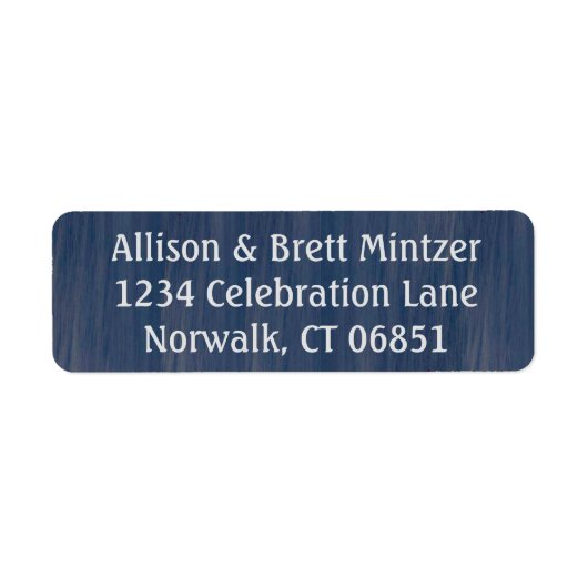 Retouradreslabels voor Simple Ocean Etiket (Voorkant)