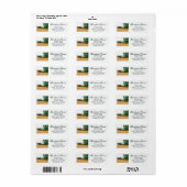 Retouradreslabels voor tarweboerderijtractor etiket (Full Sheet)
