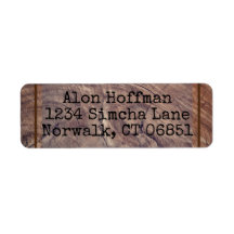 Retouradreslabels voor tijdlijnen