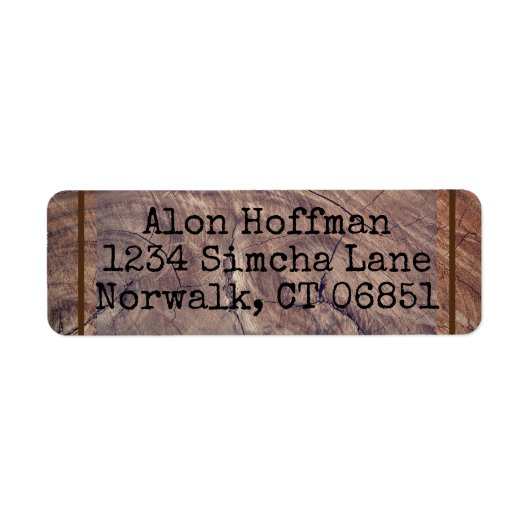 Retouradreslabels voor tijdlijnen etiket (Voorkant)