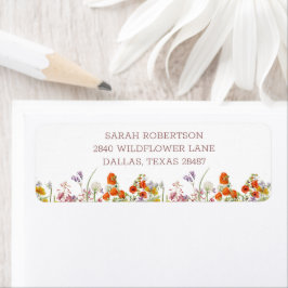 Retouradreslabels voor Wildflower Etiket