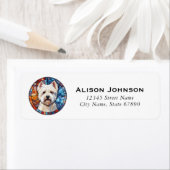 Retouradreslabels West Highland Terrier Etiket (Insitu)