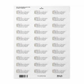 Retouradreslabels Zachte Roze Rozen Etiket (Full Sheet)