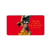 Retouradreslabels zonnebloempitten etiket (Voorkant)