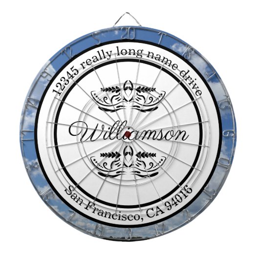 Retouradreslijst Dartbord (Voorkant)