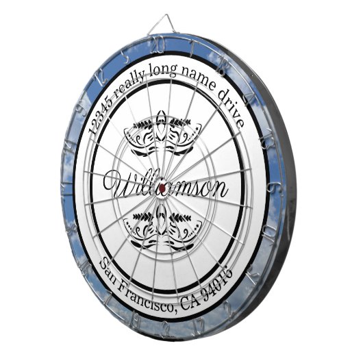 Retouradreslijst Dartbord (Voorkant Rechts)