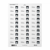 Retouradressetiket: Kippen Etiket (Full Sheet)