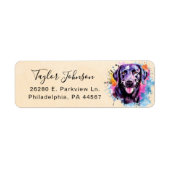 Retouradressetiket van Black Lab Etiket (Voorkant)