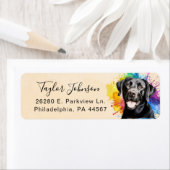 Retouradressetiket van Black Lab Etiket (Insitu)