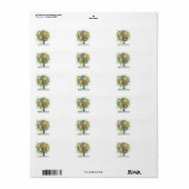 Retouradressetiketten Etiket (Full Sheet)