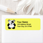 Retouradressetiketten Panda Beer Etiket (Insitu)
