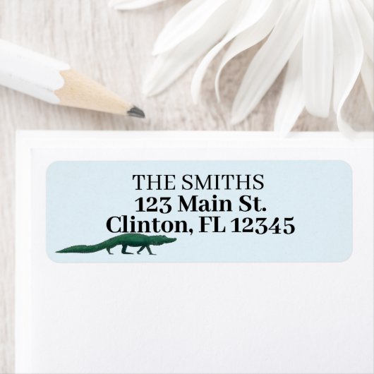 Retouradressetiketten voor alligators etiket (Insitu)