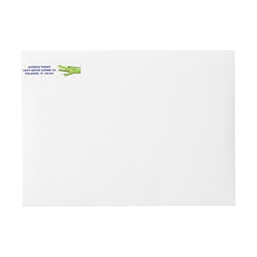 Retouradressetiketten voor alligators | Omwikkelen (Voorkant)