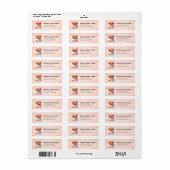 Retouradressetiketten voor Highland Koe Etiket (Full Sheet)