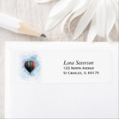 Retouradressetiketten voor luchtballonnen etiket (Insitu)