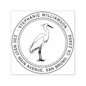 Retouradresstempel Egret Circle Zelfinktende Stempel (Design)