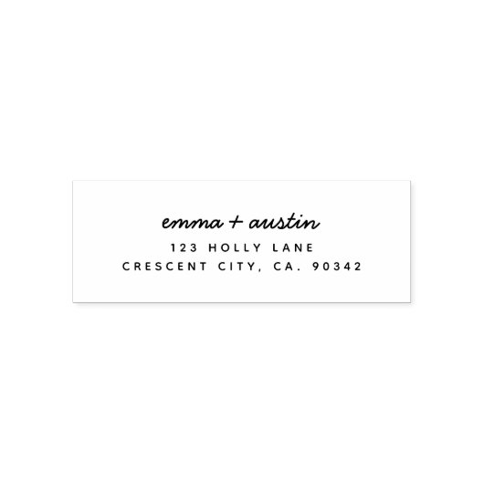 Retouradresstempel | Modern minimalistisch stijlvo Zelfinktende Stempel (Design)