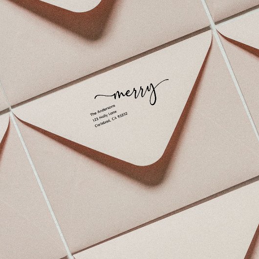 Retouradresstempel | Modern trendy script Zelfinktende Stempel