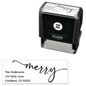 Retouradresstempel | Modern trendy script Zelfinktende Stempel (In situ)