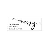 Retouradresstempel | Modern trendy script Zelfinktende Stempel (Design)