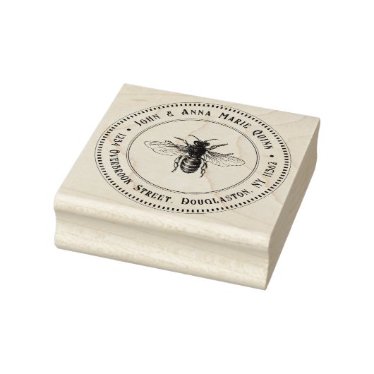 Retouradresstempel  Queen Honeybee Rubberstempel (Stempel)