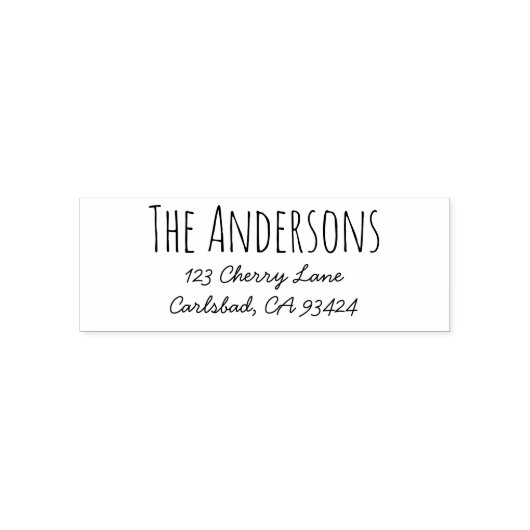 Retouradresstempel | Rae Dunn geïnspireerd lettert Zelfinktende Stempel (Design)