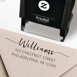 Retouradresstempel, Zelfinketing Adresstempel Zelfinktende Stempel
