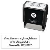 Retouradresstempel -   zelfinktende stempel (In situ)